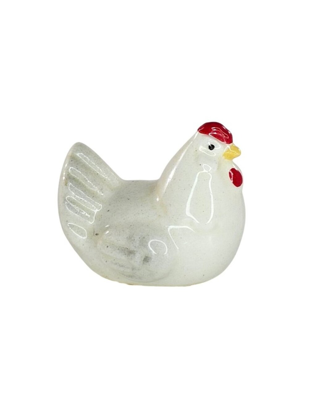 Hagen Renaker Angular Hen Chicken White Miniature Figurine